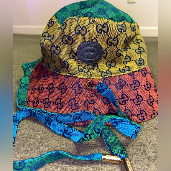 Gucci Accessories Gucci Bucket Hat Unisex Multicolor Designer